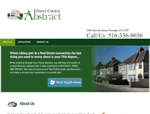 Tablet Screenshot of firstchoiceabstractny.com